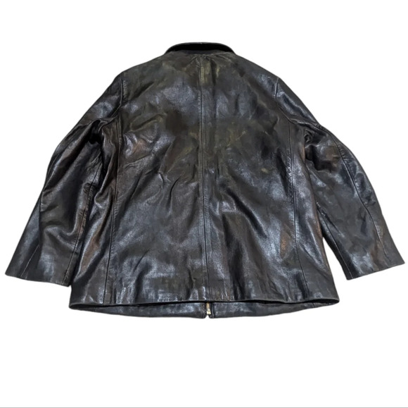 Vintage LNR Genuine Leather Jacket Gorgeous Supple Size Small Petite Y2K - Picture 2 of 11